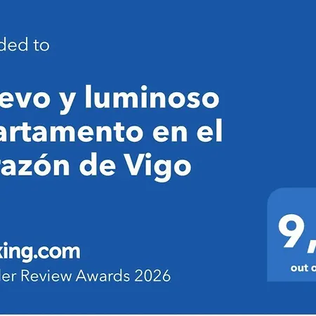 Nuevo Y Luminoso En El Corazón De Apartamento Vigo