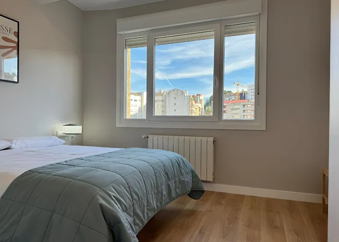Nuevo Y Luminoso En El Corazón De Apartamento Vigo