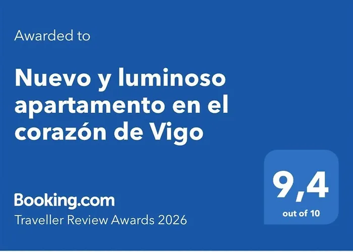 Nuevo Y Luminoso En El Corazón De Apartamento Vigo